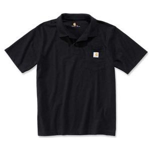 Polo Carhartt Men Work Pocket S/S Black-S