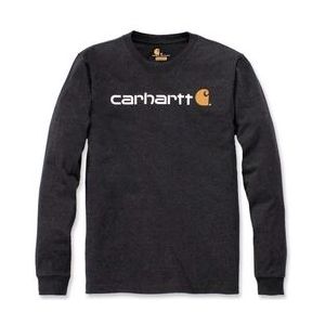 Shirt Carhartt Men Core Logo L/S Carbon Heather-XS