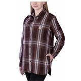 Carhartt - Twill L/S Plaid Shirt - Shirt - Blauw - Katoen