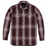 Carhartt - Twill L/S Plaid Shirt - Shirt - Blauw - Katoen
