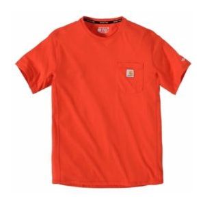 T-Shirt Carhartt Men Force Flex Pocket Cherry Tomato-XXL