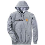 Trui Carhartt Men Signature Logo Hooded Sweatshirt Heather Grey-S