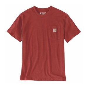 T-Shirt Carhartt Men Workwear Pocket S/S Chili Pepper Heather-M