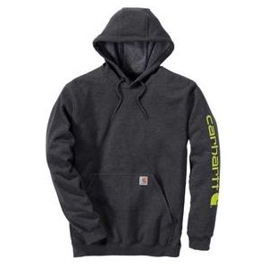 Trui Carhartt Men Sleeve Logo Hooded Sweatshirt Carbon Heather-M