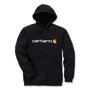 Trui Carhartt Men Signature Logo Hooded Sweatshirt Black-XS