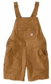 Werkoverall Carhartt Women Canvas Shortall Carhartt Brown-XS