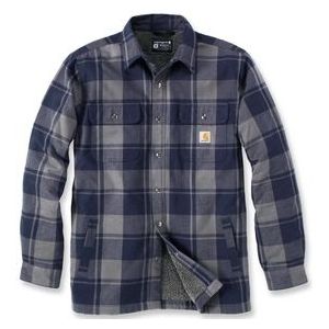 Overhemd Carhartt Men Flannel Sherpa Lined Navy-L