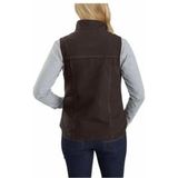 Carhartt 104224.DKB.S006 Sherpa gevoerd Mock Neck Heren Vest, Donkerbruin, Maat L