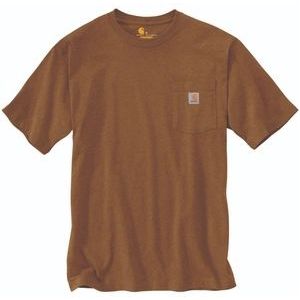 T-Shirt Carhartt Men K87 Pocket Oiled Walnut Heather-XL