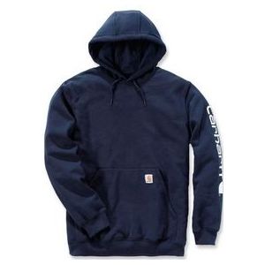 Trui Carhartt Men Sleeve Logo Hooded Sweatshirt New Navy-L