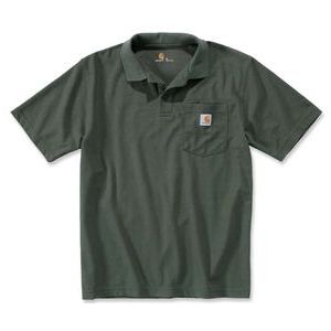 Polo Carhartt Men Work Pocket S/S Moss-XL