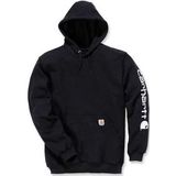 Trui Carhartt Men Sleeve Logo Hooded Sweatshirt Black-XL