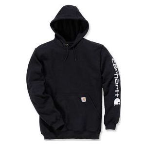 Trui Carhartt Men Sleeve Logo Hooded Sweatshirt Black-M