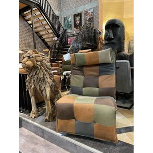 Relaxfauteuil Luc Patchwork Vintage