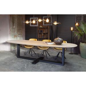 Eettafel Cross Maat 260x120 cm - blad 30 mm