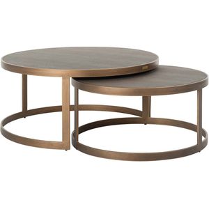 Salontafel Bloomville set van 2 (Gold)