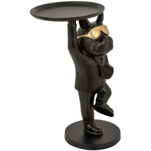 Bijzettafel Bullie (Black/gold)