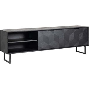 TV-dressoir Blax 2-kleppen 1-plank (Black)