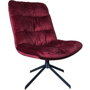 Draaifauteuil Velvet - Rood