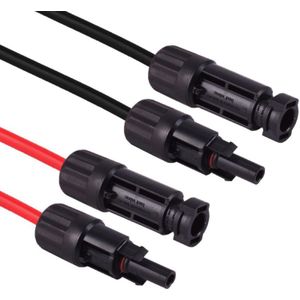 MC4 Solar Verlengkabel Set - Zwart/Rood - 4mm2 - 25 meter