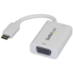 StarTech USB-C naar VGA video adapter met USB Power Delivery - 1920 x 1200 - wit
