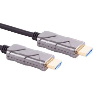 Actieve HDMI 2.1 Kabel - 8K 60Hz - DSC tot 10K 120Hz - Verguld - 50 meter - Zwart