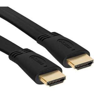 HDMI 1.4 Kabel - 4K 30Hz - Plat - 10 meter - Zwart