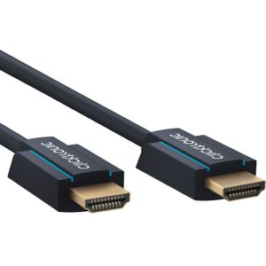 Clicktronic HDMI 2.0 Kabel - 4K 60Hz - Verguld - 1 meter - Zwart