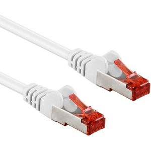 S/FTP CAT6 Gigabit Netwerkkabel - CU - 10 meter - Wit