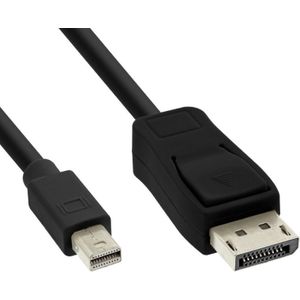 Mini DisplayPort naar DisplayPort kabel - Afgeschermd - 4K 60Hz - 2 meter - Zwart