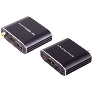 HDMI eARC Extractor - Met optische toslink en 3,5mm Stereo Jack aansluiting - Zwart
