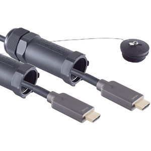 Actieve HDMI 2.0 Kabel - Gepantserd - 4K 60Hz - 7,5 meter - Zwart