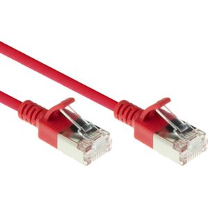 FTP CAT6A Slimline 10 Gigabit Netwerkkabel - CU - 1 meter - Rood