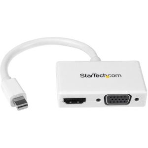 StarTech A/V-reisadapter: 2-in-1 Mini DisplayPort naar HDMI- of -VGA-converter - wit
