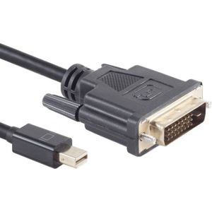 Mini DisplayPort naar DVI-D Kabel - 24+1 - Dual Link - Full HD 60Hz - 2 meter - Zwart