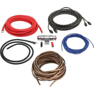 ACV Aansluitset voor Aftermarket Car Audio - Tot 500 watt - Met 5 meter Luidsprekerkabel