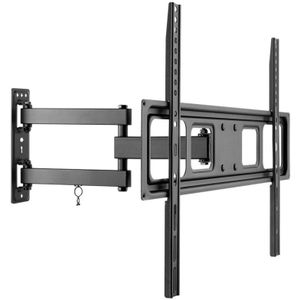 Tv muurbeugel voor 37-70 inch schermen - Basic - Kantelbaar en Draaibaar - Tot 35kg - Zwart