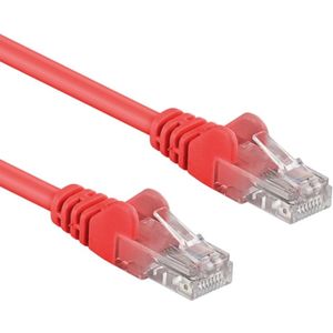 UTP CAT6A 10 Gigabit Netwerkkabel - CU - 1 meter - Rood
