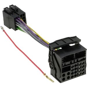 ISO naar Mercedes Quadlock kabel - 16-pins - Voor fabrieksradio - 0,15 meter