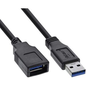 USB-A 3.2 Gen 1 Verlengkabel - 2 meter - Zwart