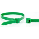 Kabelbinders - 370 x 7,6mm - Trekkracht tot 54,4kg - 100 stuks - Groen