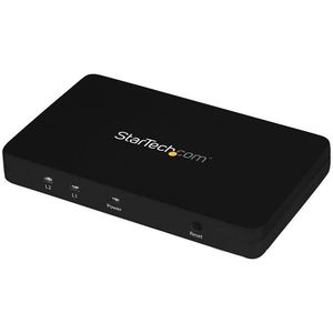 StarTech 2-poorts HDMI Splitter - 4K 30Hz - Aluminium - Zwart