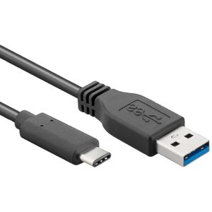 USB-A naar USB-C Kabel - USB 3.2 Gen 1 - 1,5 meter - Zwart