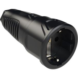 Schuko Stekker (v) - 250V - 16A - Zwart