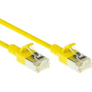 FTP CAT6A Slimline 10 Gigabit Netwerkkabel - CU - 1,5 meter - Geel