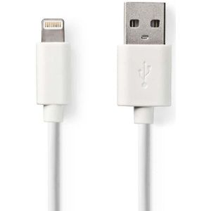 Lightning USB kabel voor Apple iPhone, iPad en iPod 1m Wit