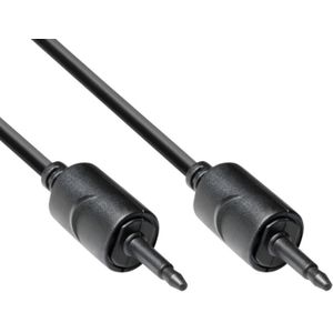 Optische Mini Toslink Kabel - 4mm dik - 5 meter - Zwart