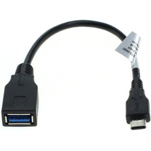 USB-C OTG Adapterkabel - USB 3.2 Gen 1 - 0,2 meter - Zwart
