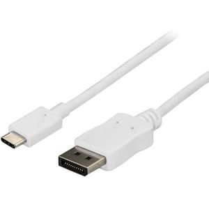 StarTech 1,8 meter USB-C naar DisplayPort kabel - 4K 60Hz - wit
