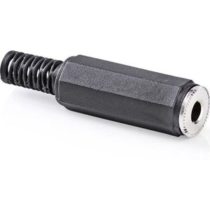 Stereoconnector 3.5 mm Female PVC Zwart